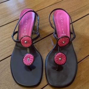 Gently worn Casadei strappy sandals